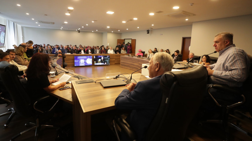 Audiência Geral foi promovida pelo coordenador da Frente, deputado Ney Leprevost (União), no Auditório Legislativo da Casa de Leis