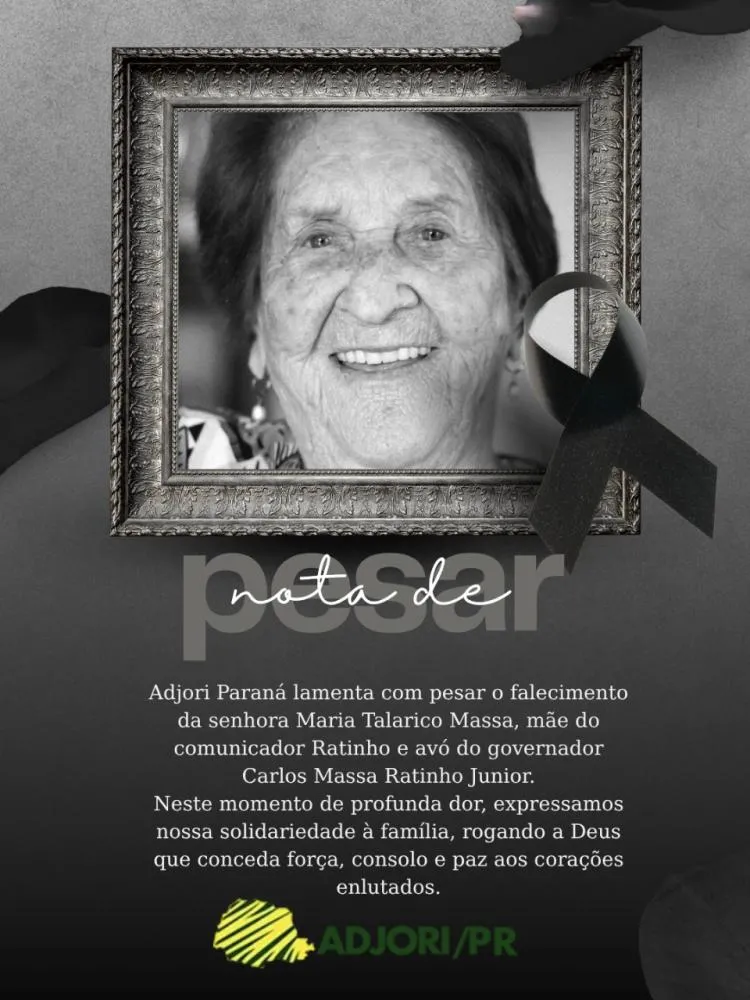 Nota de Pesar – ADJORI Paraná
