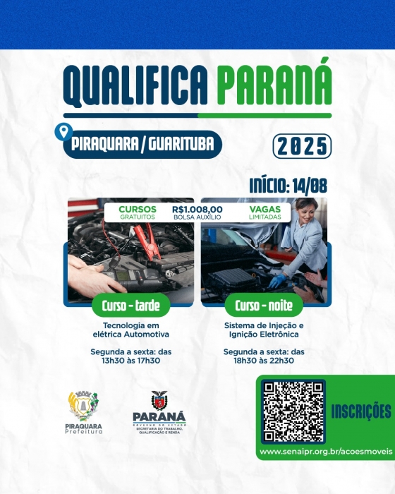 Piraquara recebe nova edição da Carreta do Projeto Qualifica Paraná 2025