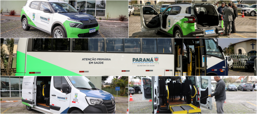 Saúde de Pinhais recebe cinco novos veículos