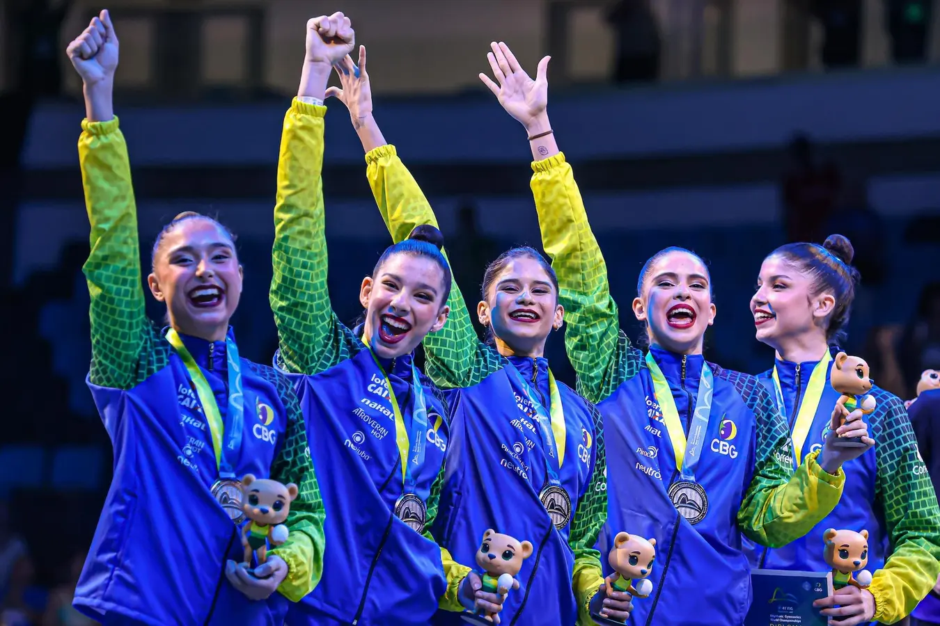 Com duas atletas do Paraná, Brasil conquista prata inédita no Mundial de Ginástica Rítmica