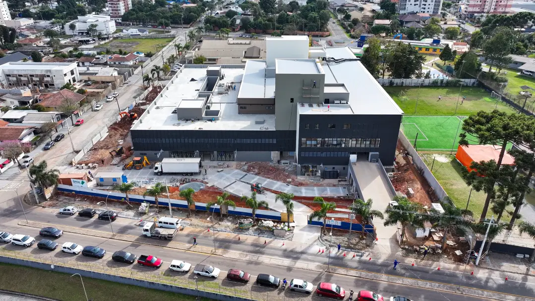 Da recepção à UTI: avançam as obras do Novo Hospital e Maternidade Municipal de Pinhais