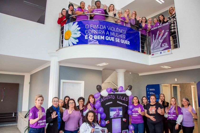 Agosto Lilás: Piraquara na luta contra o feminicídio