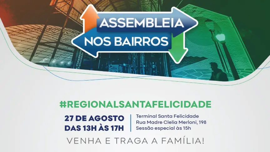 Santa Felicidade recebe a 3ª edição do Assembleia nos Bairros nesta quarta-feira (27)
