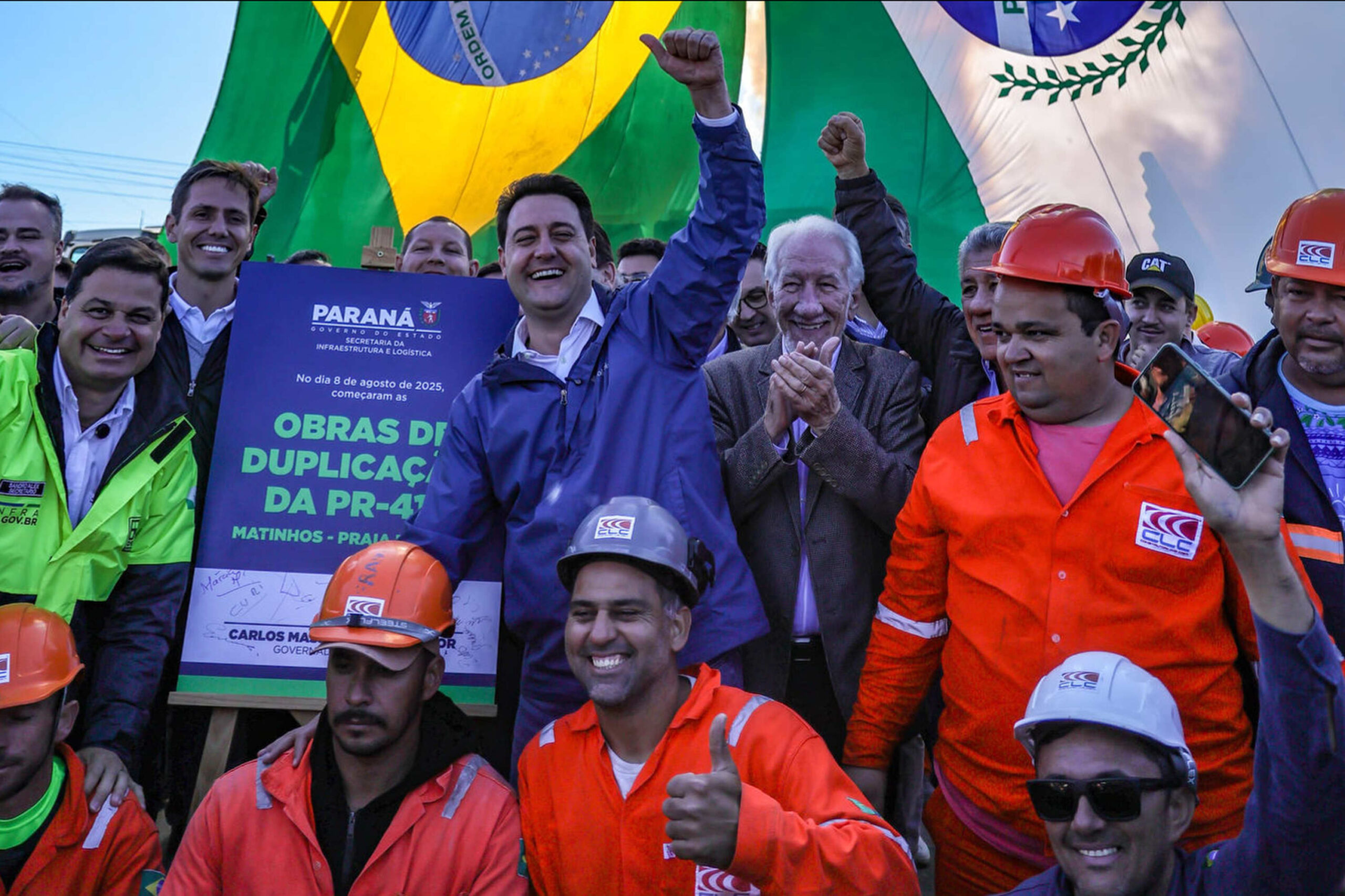 Governador dá início à duplicação em concreto da PR-412 entre Matinhos e Pontal do Paraná