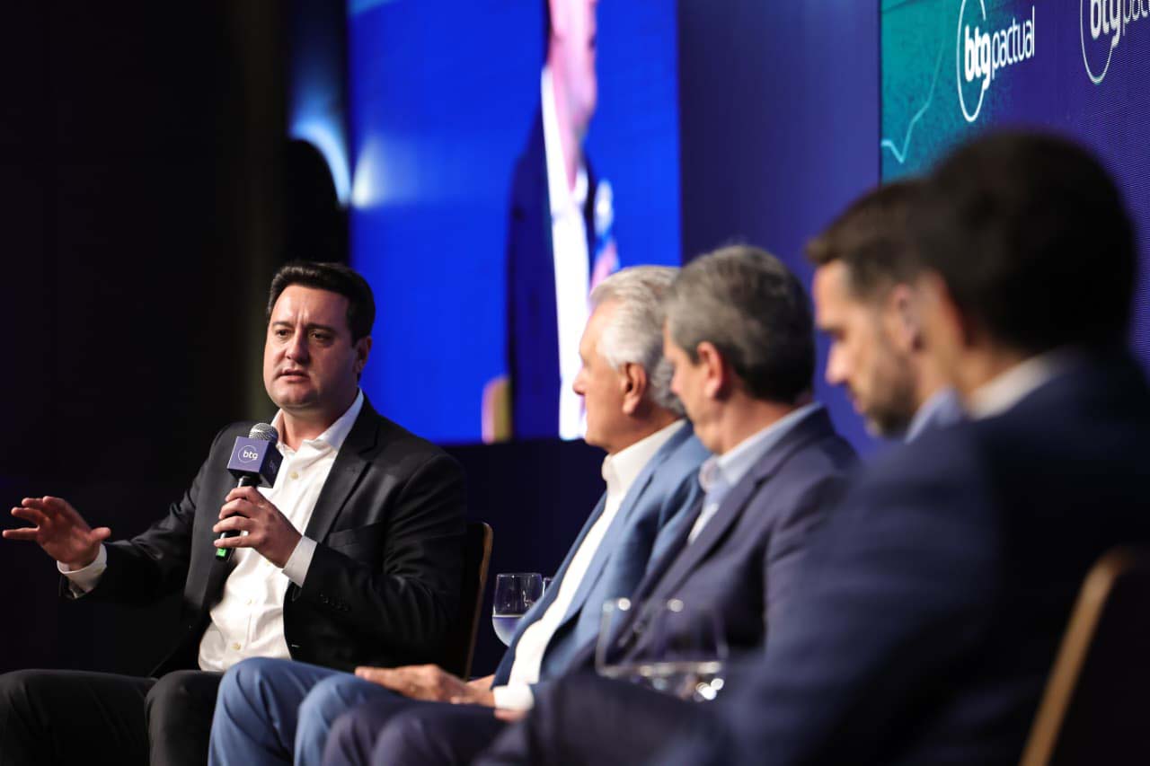 Ratinho Junior destaca bons resultados da economia no AgroForum do BTG Pactual