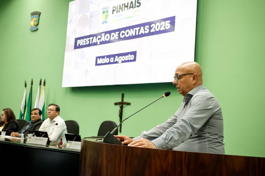 Audiência pública referente ao 2º quadrimestre de 2025 foi realizada em Pinhais