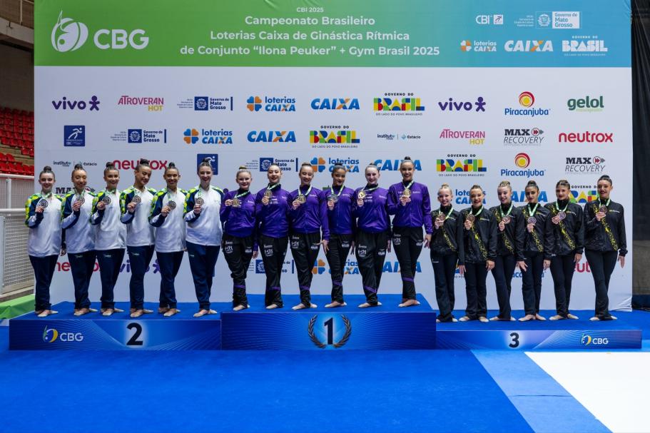 Atletas de Pinhais são campeãs em Campeonato Brasileiro de Ginástica Rítmica