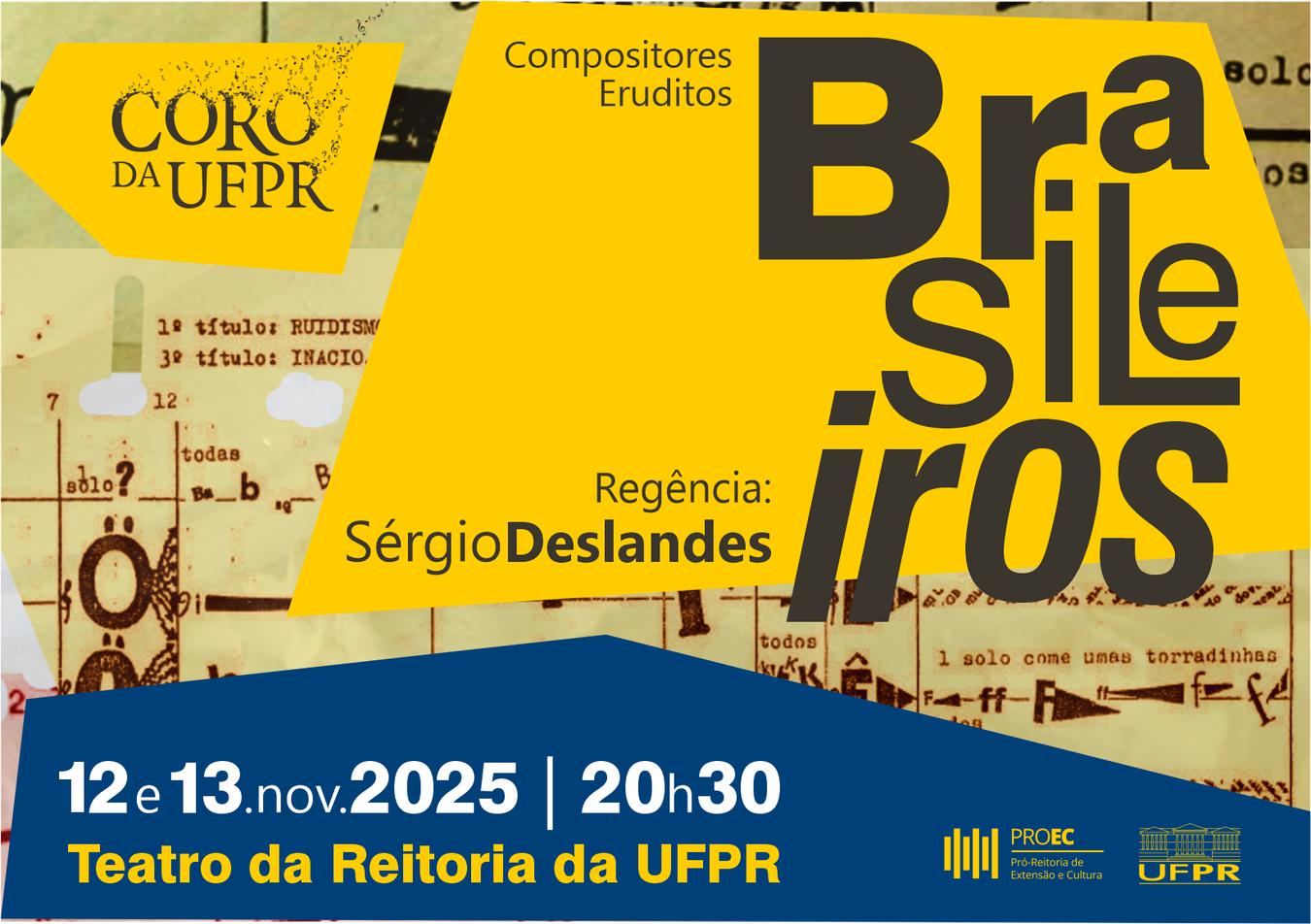 Coro da UFPR apresenta concerto Compositores Eruditos Brasileiros no Teatro da Reitoria