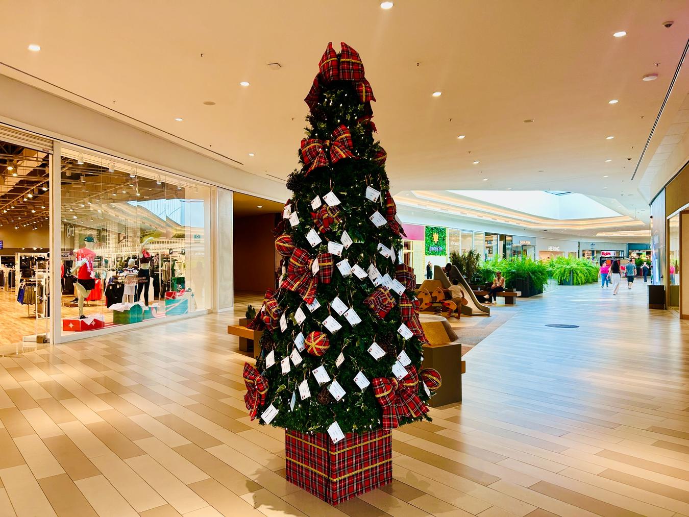 Árvore Solidária do Jockey Plaza Shopping convida clientes a adotarem pedidos de idosos neste Natal