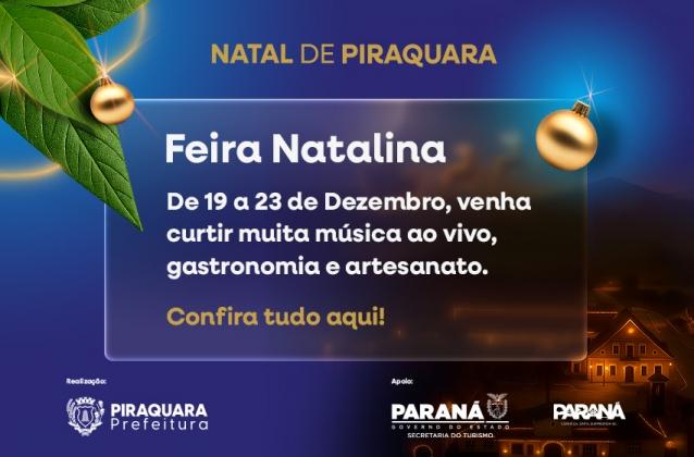 Piraquara dá início à programação da Feira Natalina