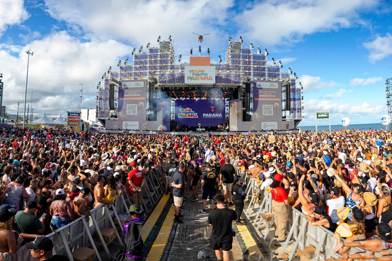 Verão Maior Paraná 2026 iguala público de 2025 em apenas três finais de semana