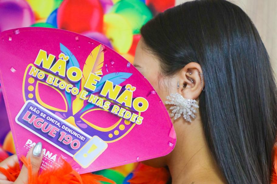 Carnaval seguro: campanha "Não é Não" reforça proteção às mulheres em Pinhais