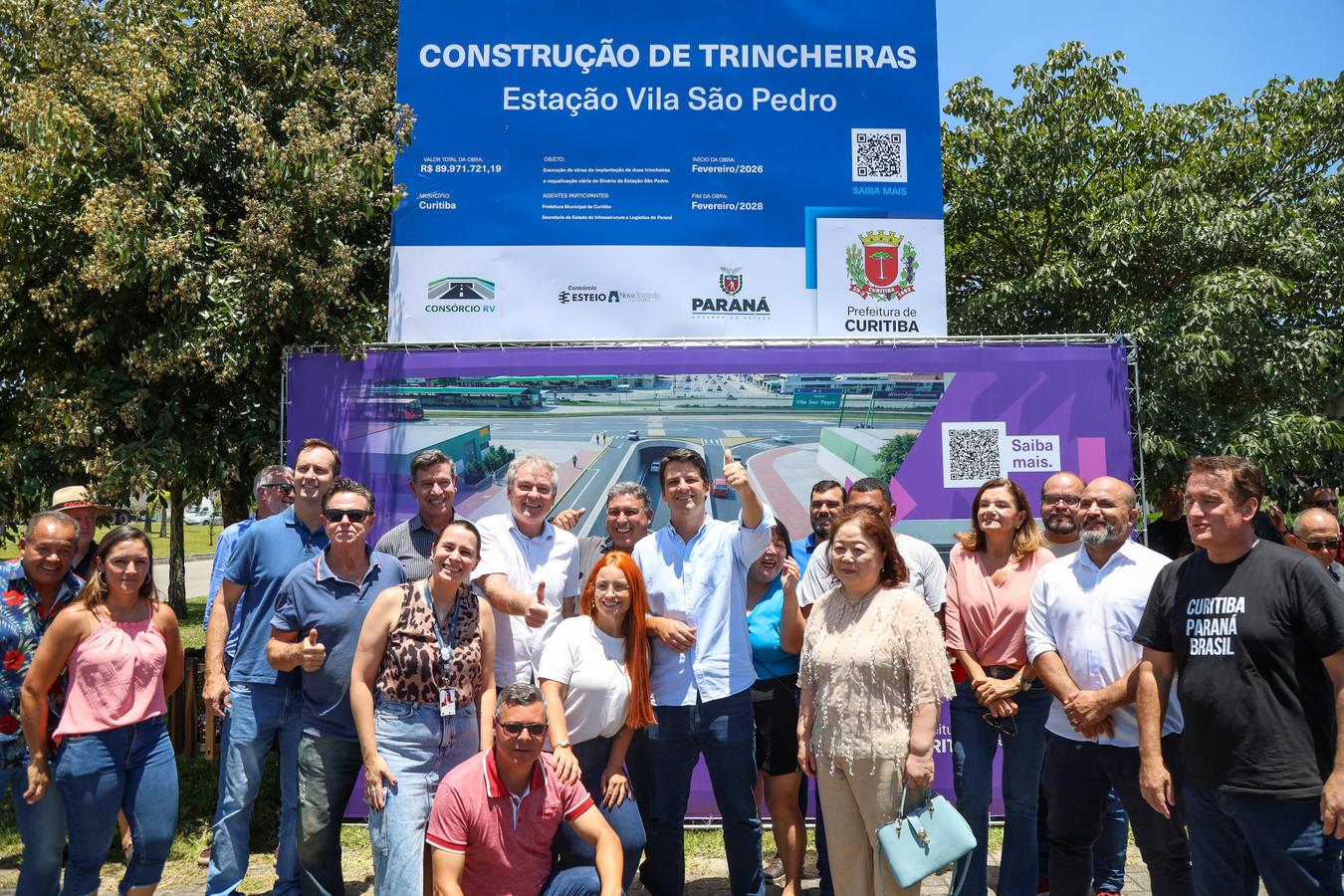 Eduardo Pimentel autoriza obras das trincheiras da Vila São Pedro na Linha Verde