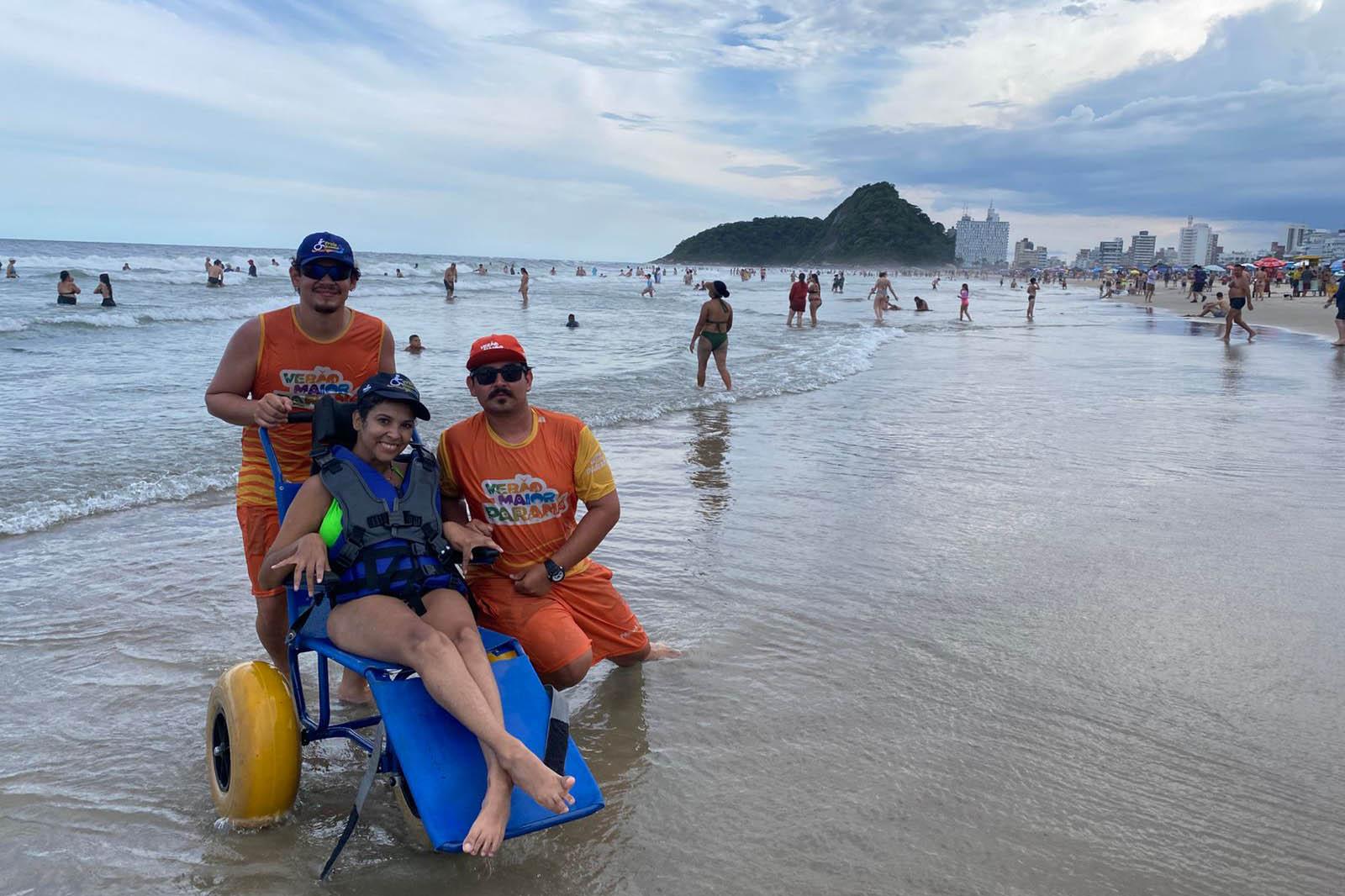 Praia Acessível fecha o verão com recorde de atendimentos e relatos emocionantes