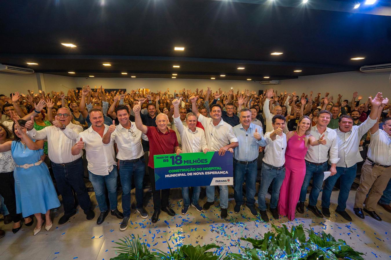 Ratinho Junior anuncia R$ 18,2 milhões para construção de hospital em Nova Esperança