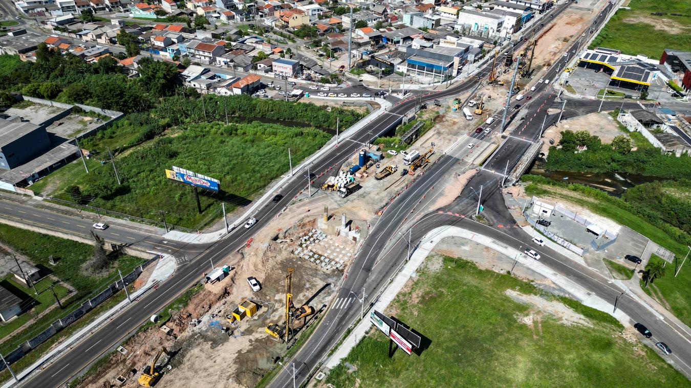 Trânsito no limite entre Curitiba e Pinhais terá mudanças a partir desta quarta-feira