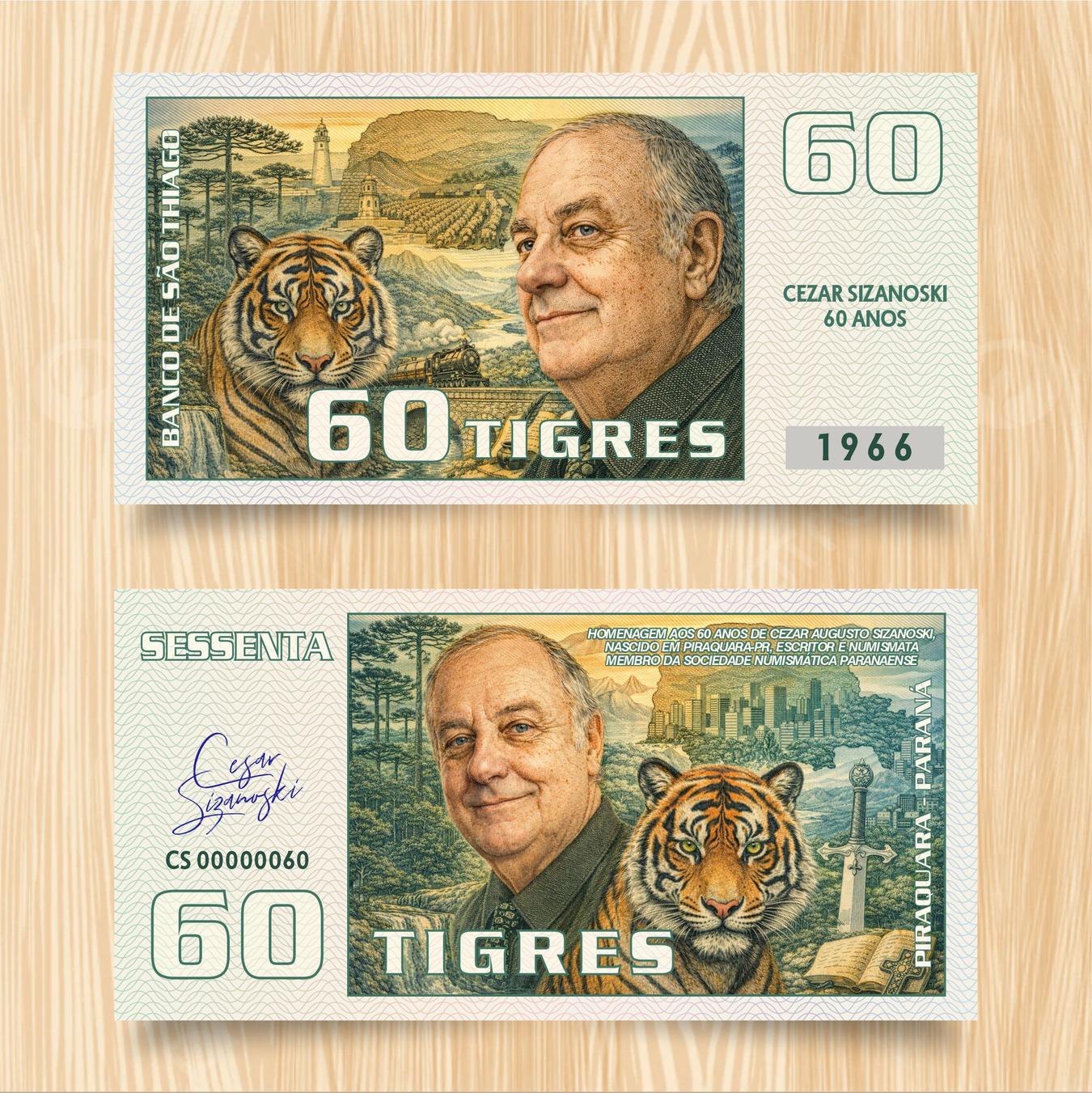 Sociedade Numismática Paranaense fará homenagem ao escritor piraquarense Cezar Sizanoski