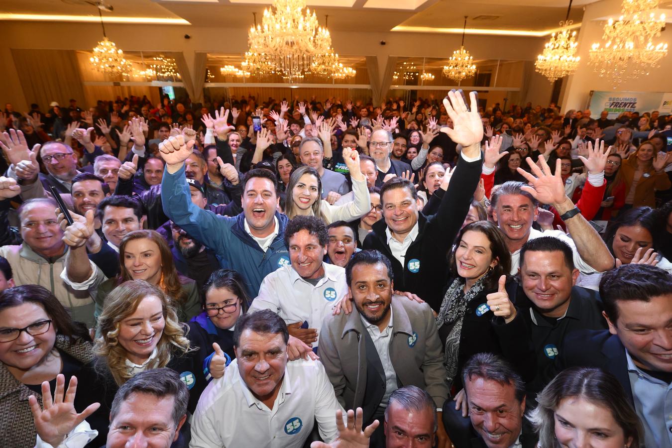 Governador Ratinho Jr. visita Piraquara em evento do PSD e confirma Sandro Alex pré-candidato ao Governo