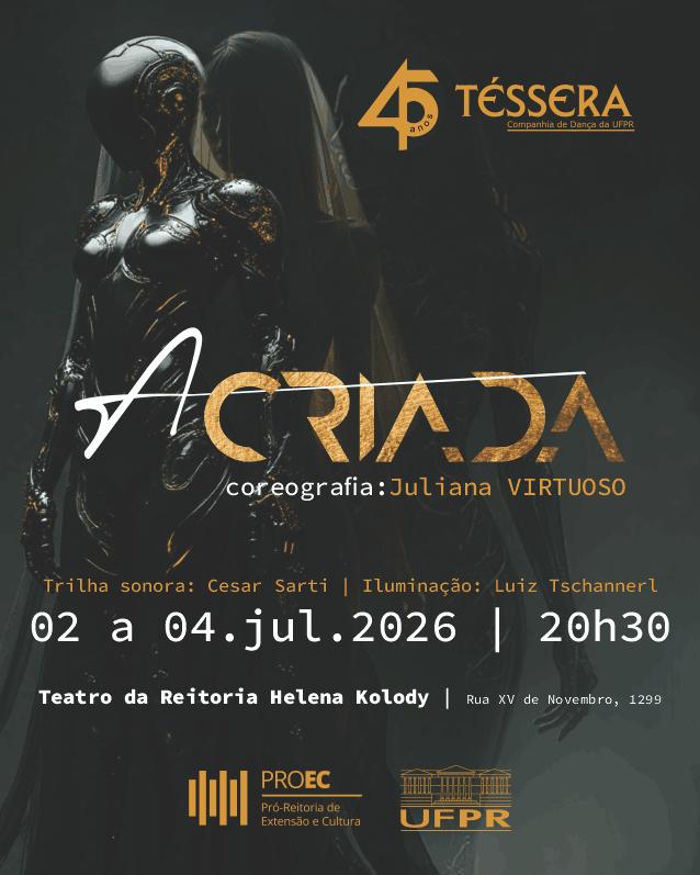 “A Criada”, da Téssera Companhia de Dança, tem apresentações gratuitas no Teatro da Reitoria 