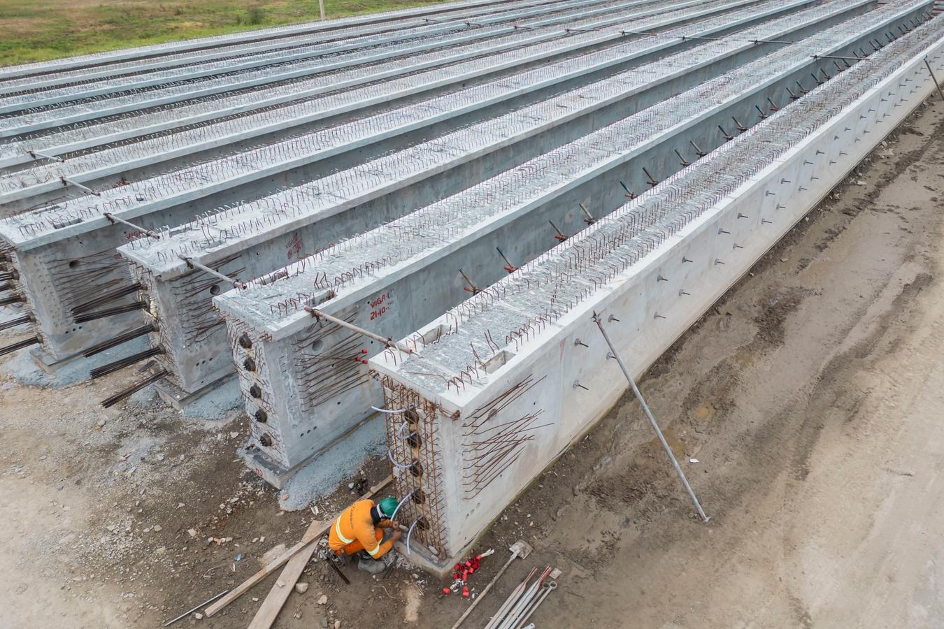 Construção do Viaduto Curitiba-Pinhais terá operação complexa para transporte de 50 supervigas