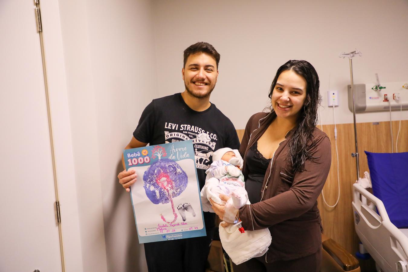 Hospital e Maternidade Municipal Papa Francisco celebra o nascimento do milésimo bebê