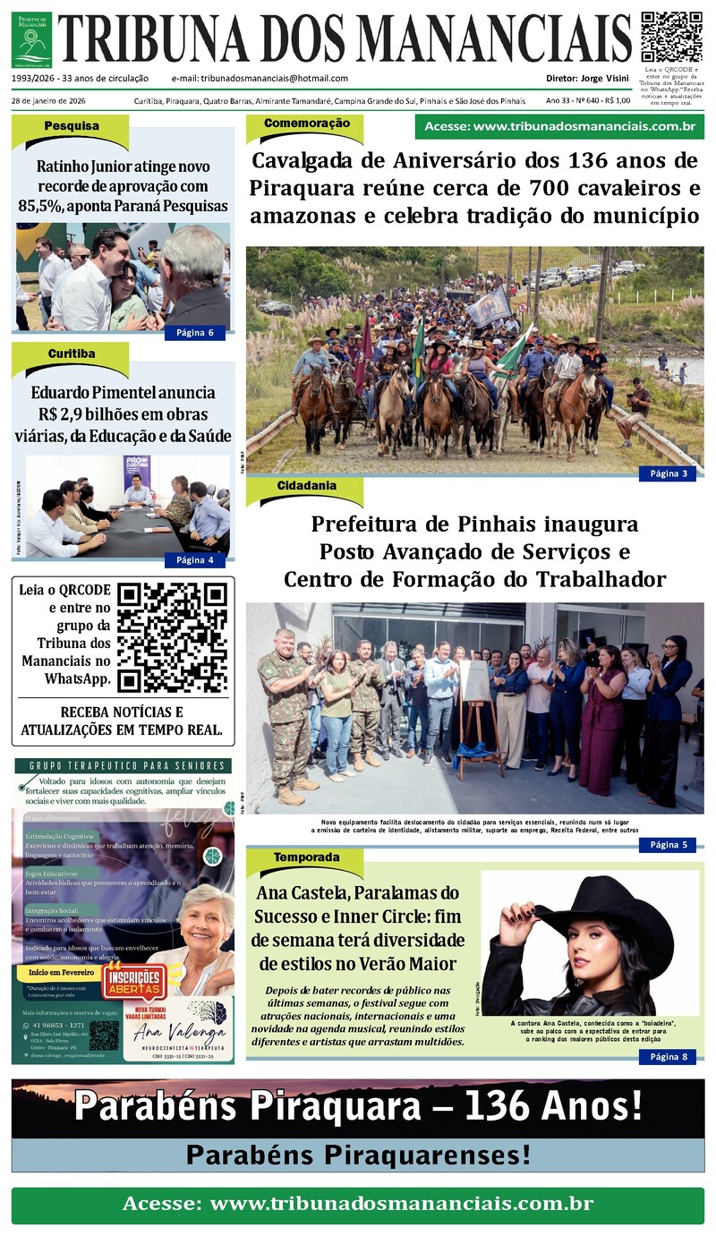 Edição de 28 de janeiro de 2026